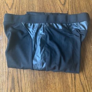 NWOT. Jeans cotton with leather mix.